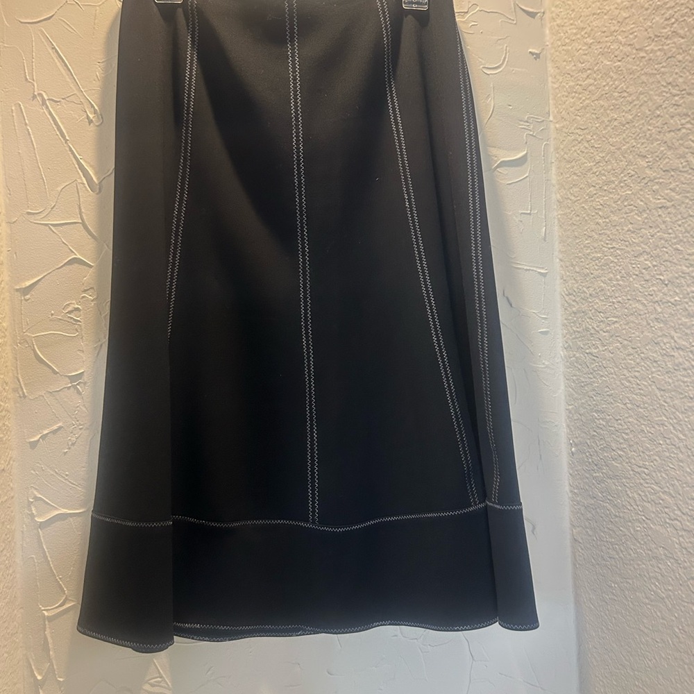 Elegant Black A-Line Skirt